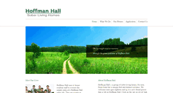 Desktop Screenshot of hoffmanhallsoberliving.com