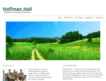 Tablet Screenshot of hoffmanhallsoberliving.com